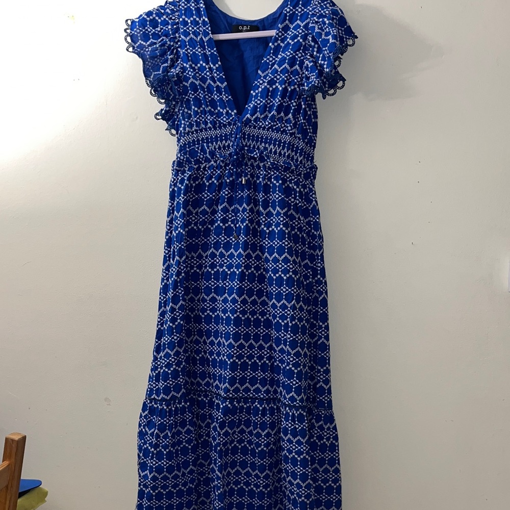 o.p.t. Jardin Blue Patterned Maxi Dress - Picture 2 of 10
